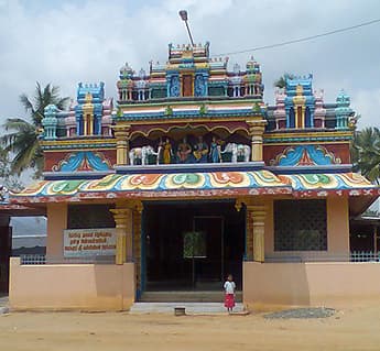 Temple front view